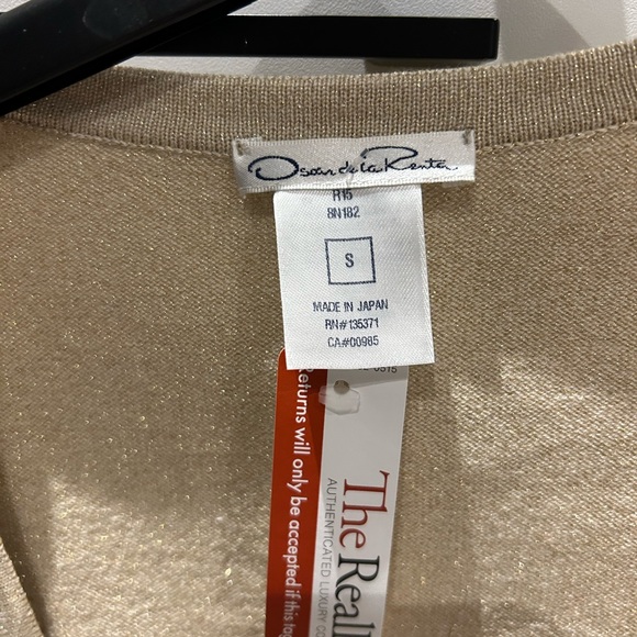 EUC Oscar de la Renta Cashmere/Silk/lurex Bolero Shrug - Picture 6 of 7